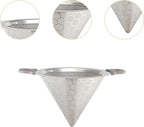 Tea Filter Pour Over Cone Double Handle Portable Stainless Steel Multipurpose
