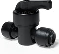 5 Pack Quick Connect 1/4" Drip Irrigation Shut Off Valve, Universal Drip Irrigation Tubing Coupling Valve, Leak Free Connector Locking Fitting for Sprinkler or Drip Irrigation System