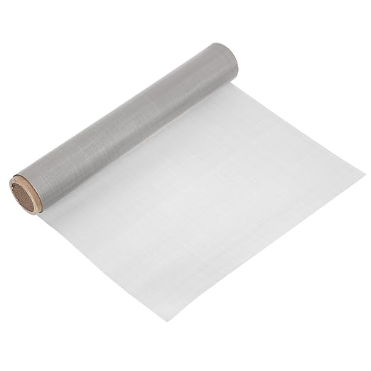 uxcell 120 Mesh 39" x 12" Woven Wire Mesh, 304 Stainless Steel Air Vent Filter Screen, Window Screen Mesh for DIY Projects Vents Cover Filtration Animals Fence