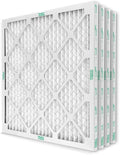 Mann+Hummel 16x16x1 MERV 8 Pleated HVAC AC Furnace Air Filters. 4 Pack. (Exact Size: 15.75 x 15.75 x 0.75 Inches)