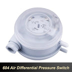 1pcs 604 Micro Differential Pressure Switch - 20-1000Pa Adjustable Air & Gas Sensor for HVAC Systems, Ventilation, Filter, Duct Alarm Use(20-200pa)