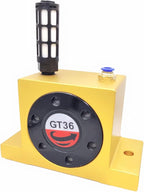 GT36 Industrial Turbine Vibrator, G 3/8" Pneumatic Compressed Air Power Wheel Type Silent Golden With Muffler