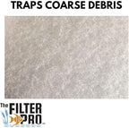 Cut Replacement Skimmer Filter Top Mat - Beige Coarse Filter Media to Fit Popular Brands, Made in USA (19" x 19" x 1.25" Thick- 3 Pack)