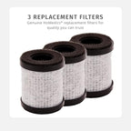 Homedics TotalClean 3-in-1 HEPA-Type Air Purifier Filter Replacement, Works with Homedics AP-P60-BK and AP-P60-WT Portable Air Purifiers, Captures Microscopic Airborne Particles, 3-Pack