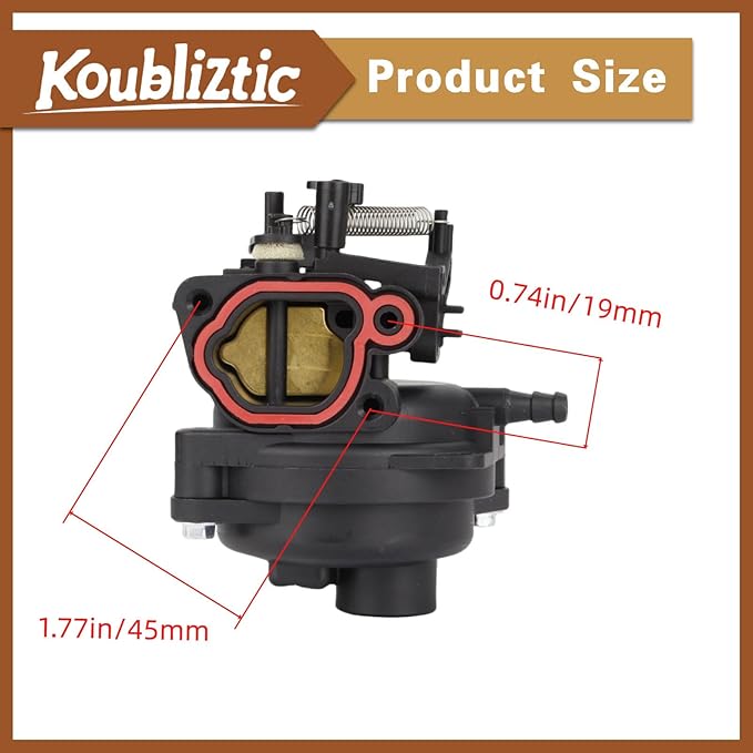 285286 Carburetor Kit For Troy-Bilt 875exi Power Washer Compatible with Briggs and Stratton 597096 595553 875 exi series Engines With Air Filter/Cover