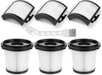 6Pack IW3511 HEPA Filters Replacement for Shark Detect Pro Cordless Vacuum Handheld IW3511 IW1111 IW1120 IW1615, 3 HEPA filters + 3 Hand vac pre-motor filters