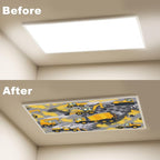 6 Pcs Fluorescent Light Covers for Ceiling Lights Yellow Construction Vehicles Excavators Cranes Trucks Gray Decorative Magnets Light Filters for Office Home Classroom Must Haves 4’ x 2’