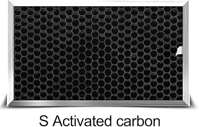 Activated carbon and HEPA rectangle air filter for removal of smoke, dust, and in fresh air outlets and smoke exhaust applications in indoor spaces (S Activated carbon)