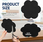 Stick-on Compost Bin Odor Filter: Activated Charcoal Deodorizer Sheets for Kitchen Trash Can, Compost Bucket, Diaper Pail, Garbage Can, Countertop and Recycle Bin - 6 Replacements 6.7" Flower Shape
