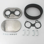 KIPA Air Filter assembly For arbuertor DCOE 40DCOE 45DCOE 48DCOE 40 45 45 mm Stainless Plate washable filter element 1 3/4" Tall With Mounting gasket hardware 56-1310 OEM # 99217.517 99217517