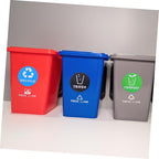 Milisten 6pcs Decorative Trash Classification Stickers Labels for Waste Sorting Recycling Strong Adhesion Stain-Resistant Easy Application for Bins Cans