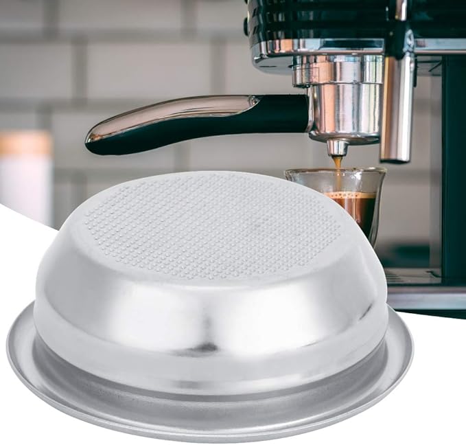GOTOTOP Coffee Filter, Stainless Steel Filter Basket for 58mm SemiAutomatic Machines, Perfect for Home Baristas and Coffee Shops (For two persons)