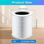 1/2 Pack Replacement Filter，Compatible For Dr.J，Professional AP401 AP402，Compatible For GCZ，AP402 Air Purifier Filter(1pcs)