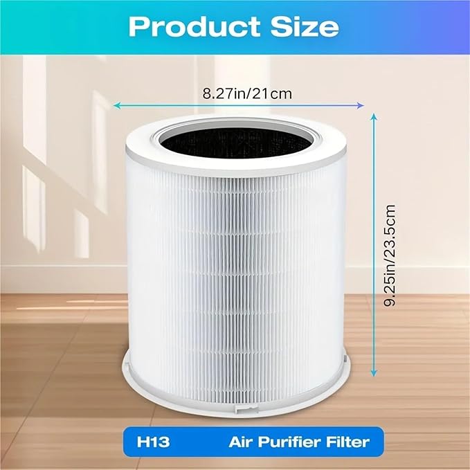 1/2 Pack Replacement Filter，Compatible For Dr.J，Professional AP401 AP402，Compatible For GCZ，AP402 Air Purifier Filter(2pcs)