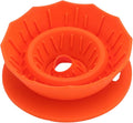 Pour Over Coffee Dripper Silicone Food Grade Portable Hand Brewed Coffee Filter Cup for Travel Outdoor Camping Home Use Lightweight Foldable Easy to Clean Dishwasher Safe Durable (Orange Red)