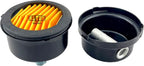 1/4" NPT Air Compressor Intake Filter Silencer Metal Housing and Element (2-Pack)