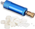 PCP Air Compressor Filter Dryer 4500Psi 30Mpa, High Pressure Pump Oil Water Seperator for PCP Rifle, Air Guns, SCUBA Cylinders Tank, with Quick Connector, Filtration Replacements (small blue)