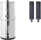 Travel Berkey Gravity-Fed Water Filter with 2 Black Berkey Elements–Enjoy Potable Water While Camping, RVing, Off-Grid, Emergencies, Every Day at Home