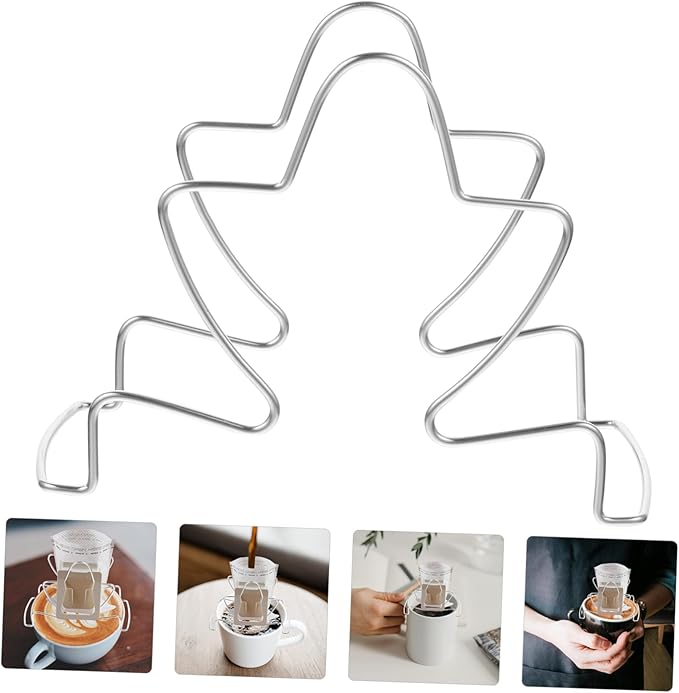 Unomor Hanging Ear Drip Holder Portable Coffee Filter Rack for Easy Extraction and Neat Storage for Home and Camping Use
