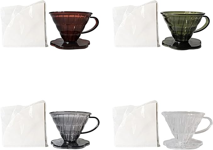 Cone Shape Coffee Filter Cup with Comfortable Grip Portable Dripper Household Hand Brewed Maker Coffee Filter