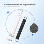GLACIER FRESH Compatible with 4396841 Refrigerator Water Filter, EDR3RXD1, KAD3RXD1, WHR3RXD1, 4396841, 4396710, Filter 3, 46-9083,46-9030 Refrigerator Water Filter & w10311524 Air Filter, 2+3 Packs