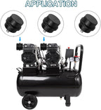WMYCONGCONG 2 PCS 1/4" 12.5mm Air Compressor Silencer Filter Metal Air Compressor Intake Filter Noise Muffler Silencer (12.5mm) + 2 PCS Filter Element Replacement