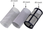 Budget Transparent Inline Filter - 1/2 3/4 1 Plastic Screen for Aquaculture Sediment & Sprinkler Pre-Filtration(G1 40 Mesh)
