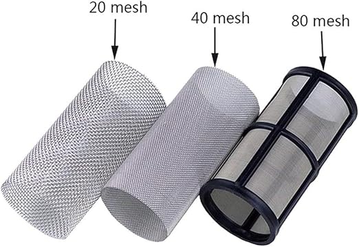 Budget Transparent Inline Filter - 1/2 3/4 1 Plastic Screen for Aquaculture Sediment & Sprinkler Pre-Filtration(G1I2 80 Mesh)