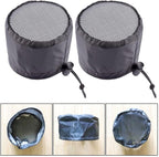 FABULETTA 2Pcs Grow Tent Vent Cover Set 4in 6in 8in Waterproof Oxford Cloth Mesh Duct Filter with Elastic Band and Fixed Buckle for Plant Greenhouse Airflow Dust and Pest Control(6in)