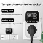 Diymore 1800W Digital Temperature Controller Plug in Thermostat Outlet Digital RV Thermostat Heating Cooling Mode Timer 15A /120V -104℉~210℉ for Incubator Thermometer Pool Thermometer