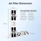 GLACIER FRESH Replacement for Frigidaire FRGPAAF2 PureAir AF-2 Refrigerator Air Filter, FRFC2323AS, FRFC232LAF, FRFC233LAF, FRFG2323AF, FRFN2823AS Air Filter (2 Pack)