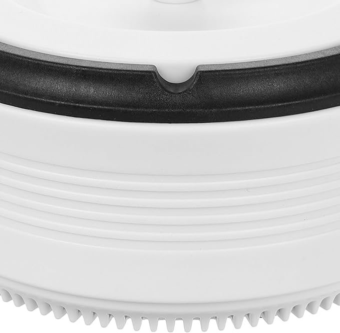 ARTIBETTER Smart Ashtray for Home and Office, Ivory White Rechargeable Auto Ash Holder with Smoke Extraction, Portable Indoor and Car Use Smoke Cleaner