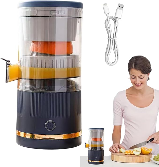 Juicer Blender Machine, Electric Citrus Press Squeezer, Portable Fruit Juice Container, Sturdy Efficient Build Value, Easy Clean Procedure Feature, Top Performance Beverage Tool, Grapefruit Orange Use