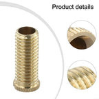 Sink Strainer Screw Connector Brass Alloy Bolts for Wash Basin Strainer Bath Waste Bolt Kitchen Sink Basket Filter Slotted Design for Easy Tightening Copper Color(Brass 3cm)