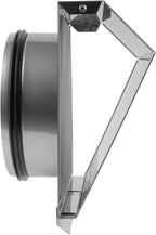 Vent Systems 8" Inch Air Supply Vent Cover with Rubber Gasket - Stainless Steel - Robust Weatherproof Outdoor Air Intake Box - Duct or Surface Mounting - Rain and Snow Protection