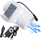 3“ Inline Duct Fan 12V 20W Inline Exhaust Blower Plastic Air Extractor Booster for Carbon Filter Grow Tent Room Basement Kitchen (Color : Adjustable Speed, Size : 20w)
