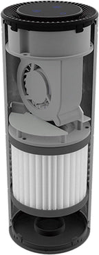JVC KS-GA100 Car Air Purifier Portable USB Power Input HEPA Filter 3-Stage Filtration Motion Activated Controls Black