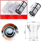 Budget Plastic Water Filter 1/2-1 - Lightweight Pre-Strainer for Fish Tanks, Garden Hose & Outdoor Plumbing(0.5 Inch 40 Mesh in)