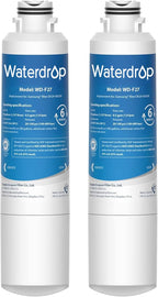 Waterdrop DA29-00020B Replacement for Samsung® Water Filter HAF-CIN/EXP, DA29-00020B, HAF-CIN, DA29-00020B-1, RF28HMEDBSR, RF263BEAESR, RS25J500DSR, RF263TEAESG, HDX FMS-2, DA97-08006A-1, 2 Filters