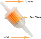 Gas Inline Fuel Filters 1/4 Inch x 5/16 Inch Replacement for Briggs Stratton John Deere Kawasaki Kohler (30)