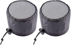 FABULETTA 2Pcs Grow Tent Vent Cover Set 4in 6in 8in Waterproof Oxford Cloth Mesh Duct Filter with Elastic Band and Fixed Buckle for Plant Greenhouse Airflow Dust and Pest Control(6in)