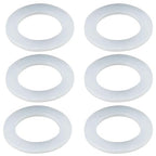 6PCS 57mm (2.24") Flat Silicone Sealing Gaskets - Leak-Proof Washers for Kitchen Sink Drain, Waste Pipe & Inclined Sliding Joints