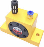 GT16 Industrial Turbine Vibrators, G 1/4" Pneumatic Compressed Air Power Turbine Vibrator Wheel Type Silent Golden Industrial Turbine Vibrator with Muffler