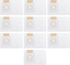 5-Layer Electrostatic Fleece 197903-8 Filter Bags With Rubber Seal For 36V 18V X2 Backpack Vacuum XCV05 XCV09 XCV10 Dust Collection 4-Pack ﻿(10 PACK)