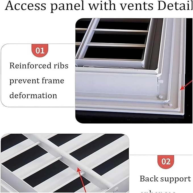 Decorative Return Air Grille Cover, Wall/Ceiling Vent Cover with Adjustable Design, Durables & Easy-to-Install for Home & Office, Cold Air Return Vent Cover(18x22in (46x56cm))