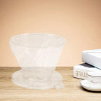Transparent Reusable Coffee Filters Cone Shaped Portable Coffee Dripper Pure Flavor Maker Tool Premium Quality Safe To Use For Home Baristas Coffee Lovers Resin Transparent 115g