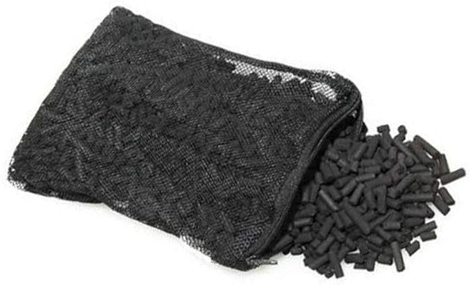 Wave Point Premium Virgin Activated Carbon Charcoal Pellets with 1 Filter Media Bag (Free) for Aquarium Fish Tanks Koi Pond Canister Filter Reef Filters (10 oz)