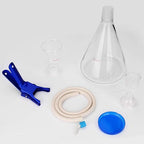 stonylab Glass Filtration Apparatus, Borosilicate Glass Vacuum Filtration Assembly Filter Kit with 2000 ml Filtering Flask and 300 ml Graduated Funnel