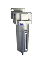 1/2" NPT Industrial Particulate Filter, Removes Water, Moisture, Debris from Compressed Air Lines, 5oz Bowl (225 PSI Max)