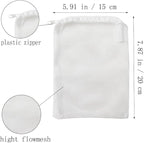 10 Pcs Tanks Filter Media Bags, Aquarium Bag, Fish Tank Mesh with Zipper Reusable Bags.for Activated Carbon, Ceramic Rings, etc
